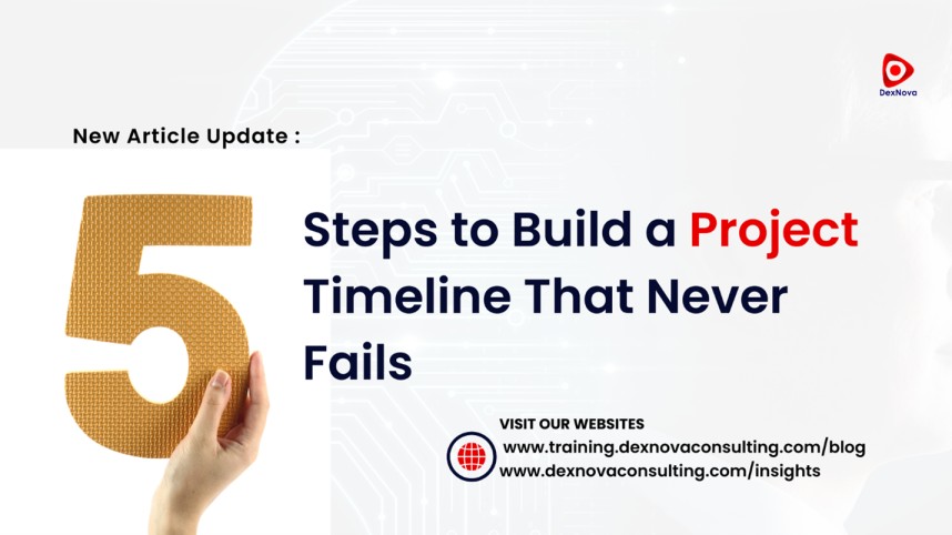 5 steps to build a project timeline that never food
